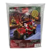 Bucilla Felt Kit Here Comes Santa 86058 Lights Up Christmas Truck Lighted SEALED