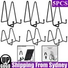 5Pcs Metal Display Stand Black Iron Easel for Stand Plate Holder Display Stand