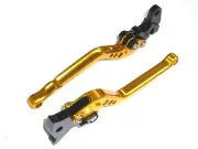 XT600 1984 - 1986 LONG GOLD BRAKE and CLUTCH LEVERS SET ROAD TS389