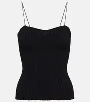 [Khaite] Khaite Ziggy ribbed top AU 16 black