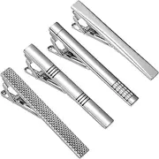 [WESIEVYA] Unique Tie Clips for Men Pcs Tie Bar Clip Set Smooth Surface Versatile Design