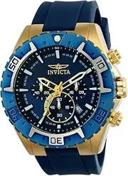 [Invicta] Men's Aviator Stainless Steel Quartz Watch