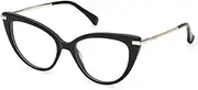 [MaxMara] MM5145 001 Shiny Black 52/17/135 Women's Frame, 001 Shiny Black, 52/17/135