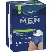 Tena Men Active Fit Pants Plus Large 8 pack