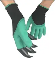 4 Hand Claw ABS Plastic Garden Rubber Gloves Gardening Digging Planting Durable Waterproof Work Glove Outdoor Gadgets