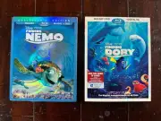 FINDING NEMO + FINDING DORY Blu-Ray +DVD+Digital Disney Pixar 2-Movie Collection