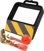 Jack Pallet Truck Stop Wheel Chock Heavy Duty Rubber Stopper for Safe Warehouse