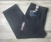 Dockers Original Khaki Gray Dress Pants Pleated Cuffed Relaxed Men’s Sz: 44x30