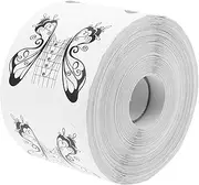 IWOWHERO 500-piece Nail Extension Tips Set DIY Nail Art Paper Holder Tool Gel Extension Paper Easy Application Learners