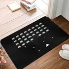 Space-Invaders-dark Doormat Rug carpet Mat Footpad Bath Entrance Kitchen Bedroom