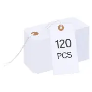 120 Pcs Gift Tags with Elastic String,Blank Shipping Tags Marking Gift5699