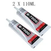 2X 110ML B-7000 Multi-Purpose Glue Adhesive Phone Frame Bumper Jewelry Universal
