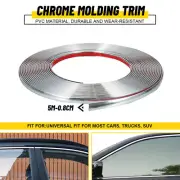 5M Car Edge Door Window Guard Chrome Molding Trim Protector Strip Tape AUXITO B