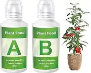 Hydroponic Nutrients, Plant Nutrient Solution, Hydroponic Nutrients A&B for Plant Growth, Fertilizer for Indoor Garden & Growing Vegetables, Fruits, Flowers