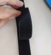 Sew on hook and loop FASTENER TAPE 1 inch (25.4mm) wide black by the yard.