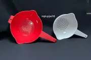 ✅ Brand New Tupperware Classic Colander Set Of Two~ Red & White*