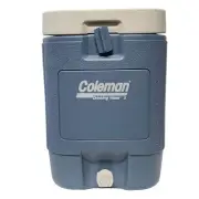 COLEMAN USA Summer Water Jug Cooler 5 Gallons Blue White Drink Spout Locking Lid