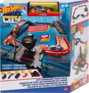 Toy Car Track Set 10 Pc Track-Building Parts with City Square Connects to Other