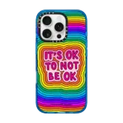 iPhone 16 Pro Impact Case MagSafe Compatible It's Ok To Not Be Ok by Corey Paige Designs