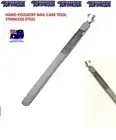 Cuticle Pusher Remover Stainless Steel Nail Cleaner Podiatry Care NEW FINGER