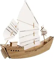 ULTECHNOVO DIY Wooden Sailboat Model Kit for Build Your Own Ship for Family Bonding Hands Activities Engaging Puzzle Sailboat with Craftsmanship