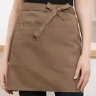 Spill-proof Apron Kitchen Apron with Pen Holder Lace-up Apron for Waitress Chef