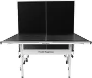 Indoor Premium 19 Table Tennis Ping Pong Table Top with Free Accessories Package - Black
