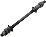 BWESOO Black Bike Axle 190MM Bicycle Multiple Speed Rear Hub Axle 3/8 Inch 26 TPI Hub Shaft Conical Lock Nut Washer Kit Hubs Wheels and Accessories Cycling