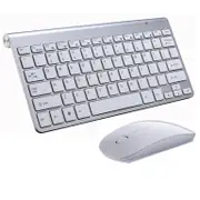 2.4G Wireless Keyboard and Mouse Protable Mini Keyboard Mouse Combo Set For Notebook Laptop Mac Desktop PC Computer Smart TV PS4