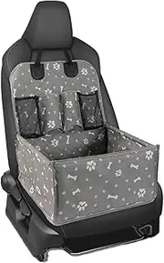 Dog Car Seat Carry Bag - Waterproof Cloth Cat, Dog Car Seats | Memory Foam Dog Seat, Oxford Cloth Cat Carrier for Puppy, Medium Dog, Safety Leashes & Storage Pockets Safety Belts Travel Carrier