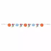 3-2-1 Blastoff! Outer Space Birthday Party Banner, 5 Feet Long, Space Party