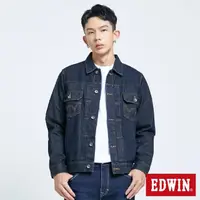 在飛比找momo購物網優惠-【EDWIN】男裝 基本牛仔外套(原藍色)