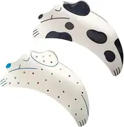 OMG Decor Hair Clip, Claw Clips for Women, Dog Shaped Hair Clip, EVA Hair Clips, Pack of 2