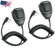 2pcs Original Speaker Mic for BAOFENG Radio UV5RE Plus BF-F8+ UV5RB UV5RTP UV5X