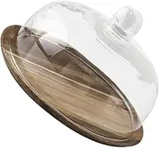 Ciieeo Cake Pan Cake Cloche Cheese Cloche Dome Fruit Serving Platter Cake Plate Cover Biscuit Candy Stand Desert Platter Party Food Display Tray Cupcake Serving Tray Food Dust Cover Glass