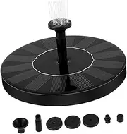 Mipcase 1W Solar Fountain Pump Floating Solar Water Fountain for Garden Decoration Automatic Operation Sunlight Easy to Move Outdoor Feature Black