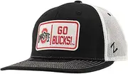 Zephyr NCAA Officially Licensed Trucker Hat Dakota Patch Defer Black White