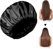 Steam Caps for Deep Conditioning - Thermal Heat Cap | Deep Conditioning, Microwavable Heat Cap for Steaming Hair Styling, Flaxseed Cordless Steam Cap with Shower Caps