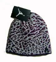 Nike Jordan Jumpman BEANIE Reversible Hat One Size 8/20 Youth Mulberry $22