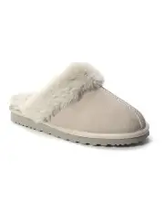 [Aus Wooli Ugg] Sheepskin Wool Sydney Slippers in Light Grey