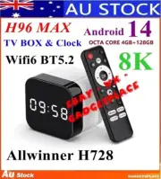 AU Stock H96 MAX H728 ATV Android 14 TV Box Octa 8 Core 8K 1000M Lan Wifi6 BT5.0