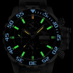 【BALL 波爾】B6_Engineer系列 COSC認證 陶瓷錶圈 600米 計時潛水機械腕錶 母親節 禮物(DC3226A-S4C-BE)