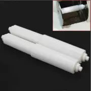 1pc White Replacement Toilet Paper Roll Holder Roller Spindle Spring Plastic
