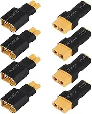 BWPEXZ 1 Pair of Wireless XT30 to XT60 Plug Male and Female Adapters Wireless Connectors, Suitable for RC FPV Unmanned Aerial Vehicle Lipo Nickel Hydrogen ESC
