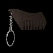 The Beard Struggle Keychain Comb