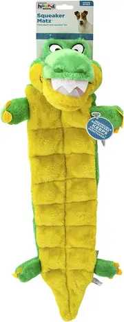 Squeaker Matz Plush Gator Dog Toy By Outward Hound - XL 74cm - New, With Tags