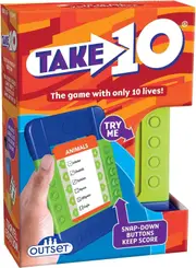 Outset Media Take 10 Travel Edition Card Game 2-Teams Ages 12+ (OUT11702)