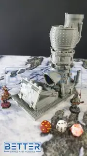 Industrial Factory, 3d Printed Dice Tower Terrain for RPG Tabletop Wargaming.