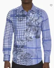 NWT Robert Graham Craft Project Woven Shirt ~ Size Medium NWT $298