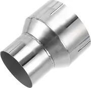 X AUTOHAUX 2.5"OD to 3.5"OD Mandrel Exhaust Bend Elbow Concentric Reducer T304 Stainless Steel Pipe Adapter 4 Inch Length Silver Tone